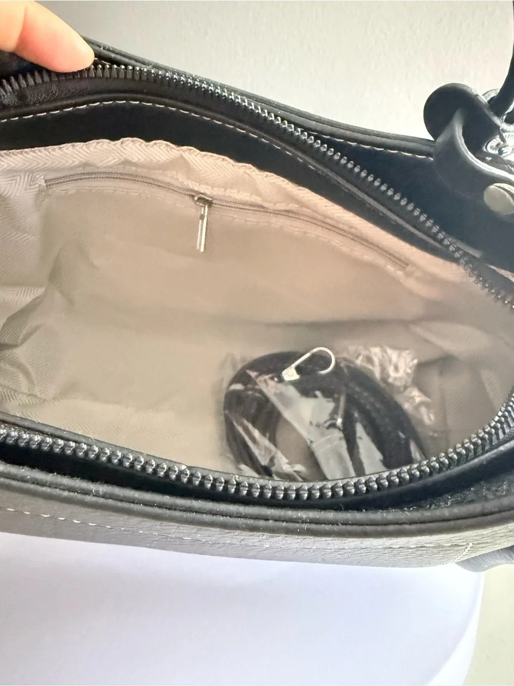 Classic Black Structured Faux Leather Tote Bag - Women's Handbag